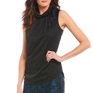NWT! Anne Klein black sleeveless mock top